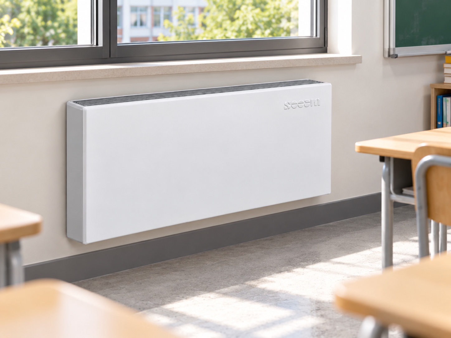 Standard convector in a classroom